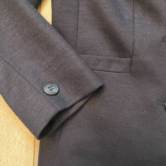 Nordstrom Virgin Wool Blend Double Breasted Blazer Jacket Women's Size 8 Blue - Picture 4 of 9